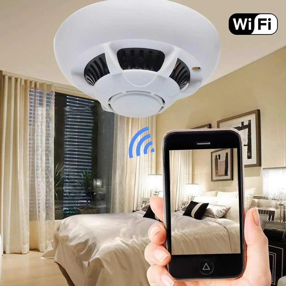 

Мини Wi-Fi-камера Hiden с функцией дымовой сигнализации, HD 1080P