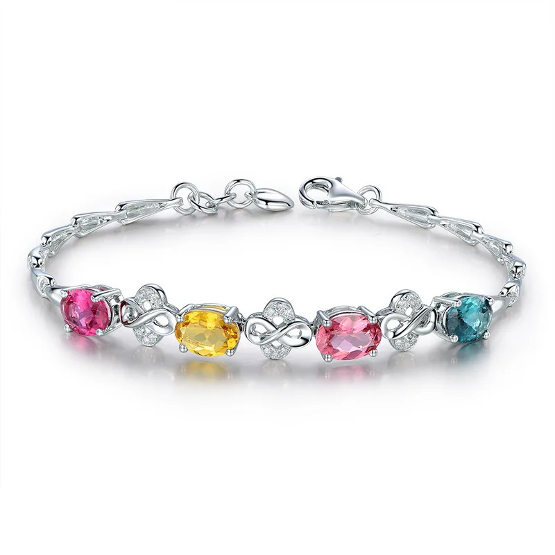 

Женский браслет из серебра 925 пробы, с кристаллами