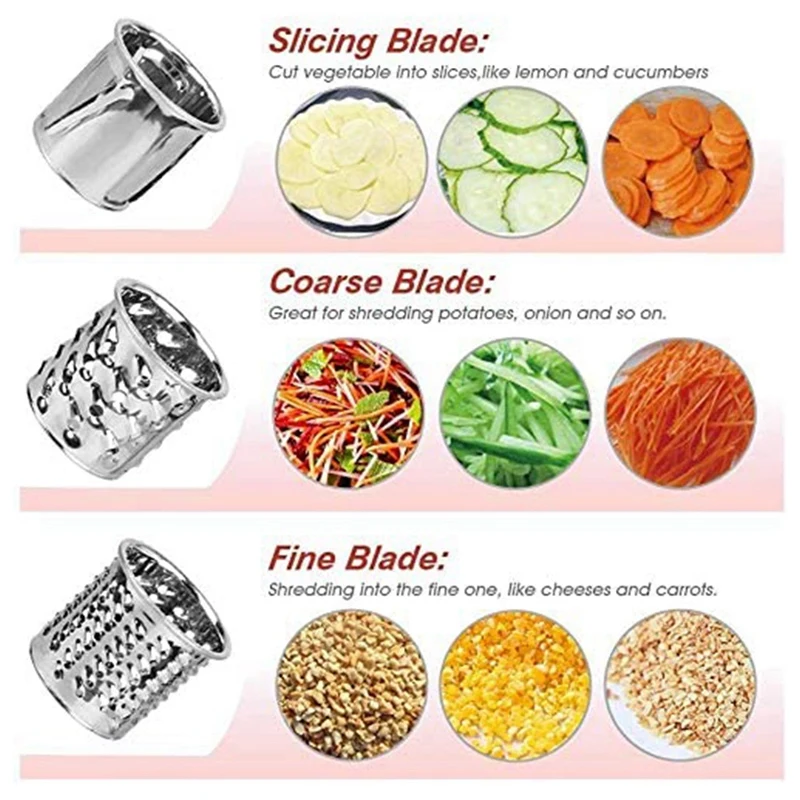 

Cheese Slicer Shredder Attachment for Kitchenaid Stand Mixer,Replace Kitchenaid Shredder Accessories with 3 Blades