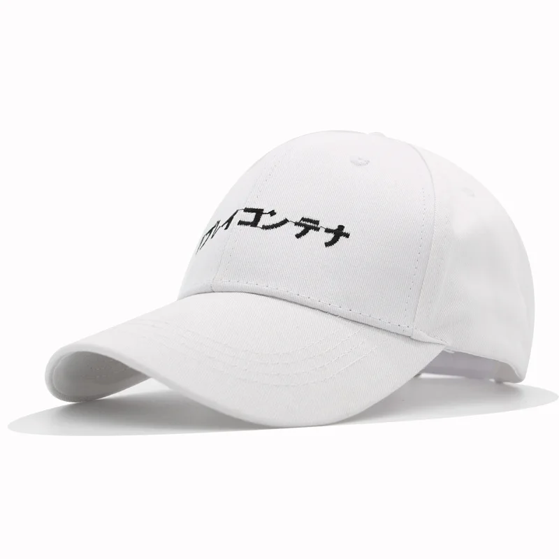 

Fashion Japanese Baseball Cap Men Women Harajuku Hip Hop Hat Pink White Black Caps