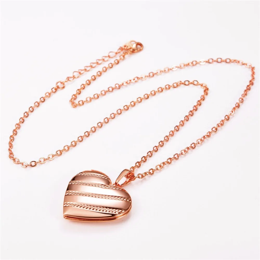 Ожерелье-медальон Collare P300 с фотографией из нержавеющей стали цвета розового