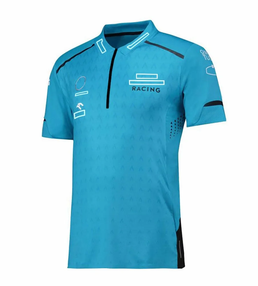 F1 Team Racing Suits Team Fans Polo Shirt Men's Short-sleeved Car Coveralls Formula One Team Uniform Clothing Customization