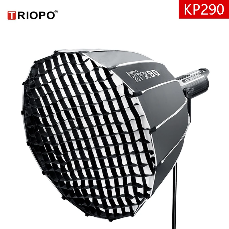 Параболический софтбокс TRIOPO для профессиональной фотосъемки 90 см 120 Bowen Flash Deep Mouth