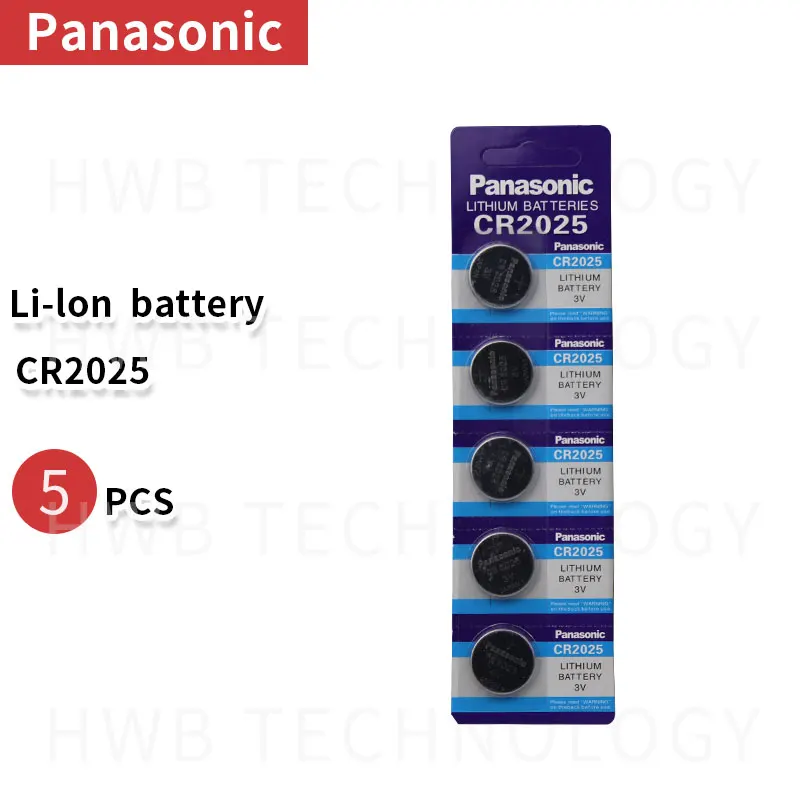 5 шт бренд для PANASONIC cr2025 ECR2025 BR2025 DL2025 KCR2025 LM2025 3v кнопочный элемент монета литиевые