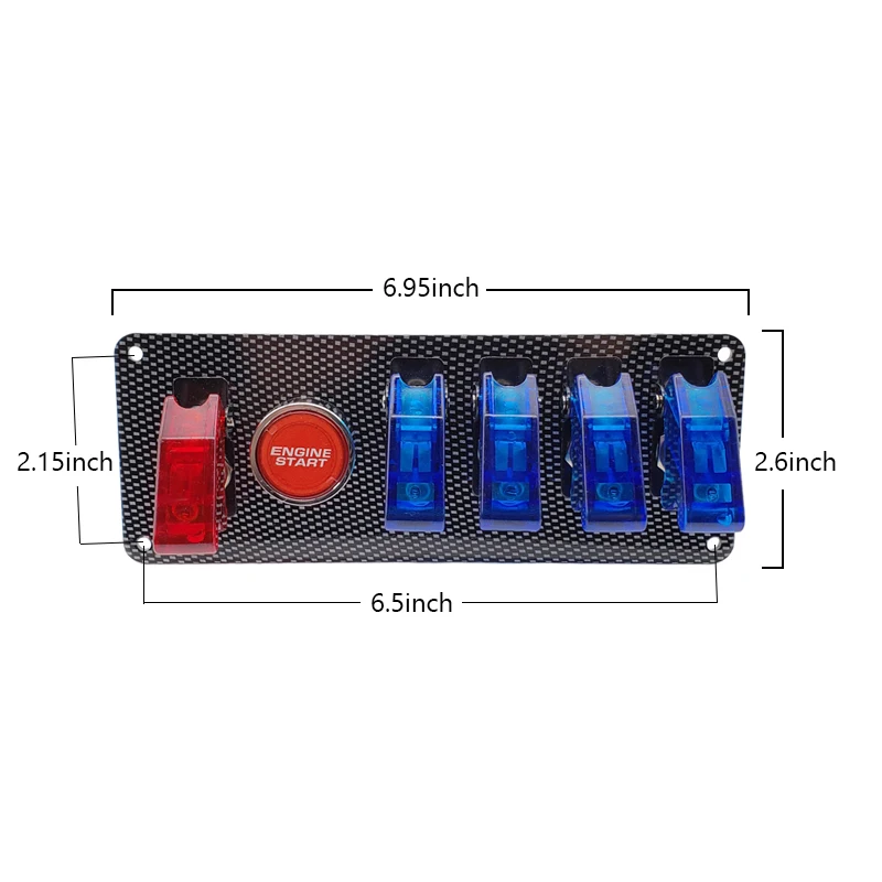 12V Светодиодный переключатель зажигания Панель для запуска двигателя гоночного