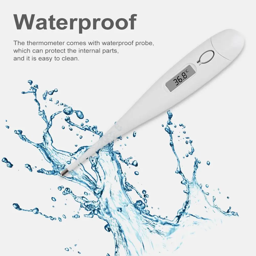Digital Thermometer LCD Adult Children Baby Electronic With Display Oral Anal Armpit Measuring Fever |