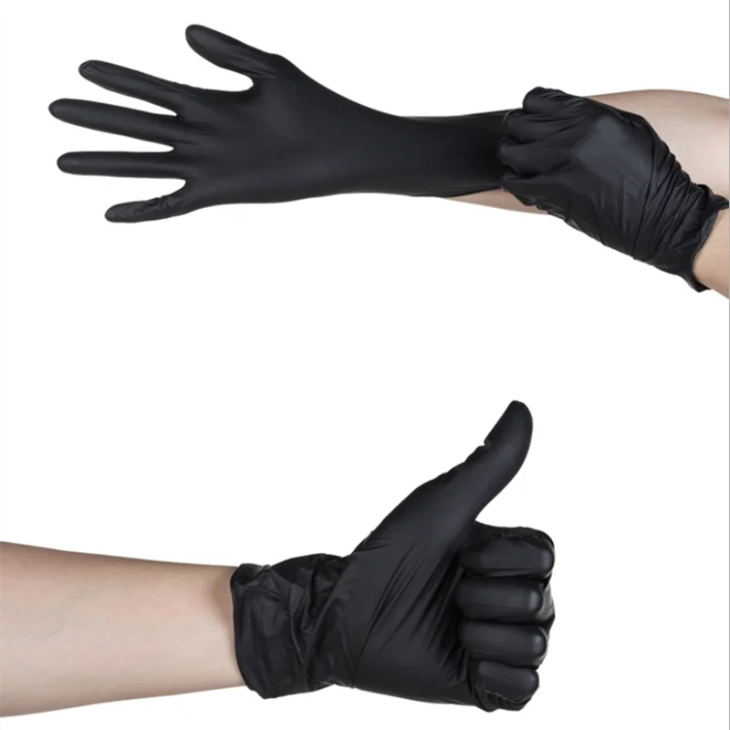 Нитриловые Перчатки от 10 до 100 шт. одноразовые перчатки не латексные виниловые