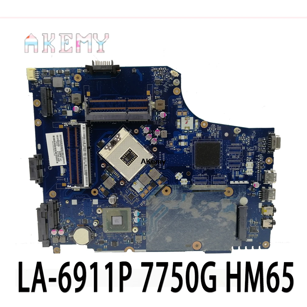 7750G motherbaord для For Acer aspire материнская плата ноутбука 7750 MBRN802001 P7YE0 LA 6911P 3AMFG HM65