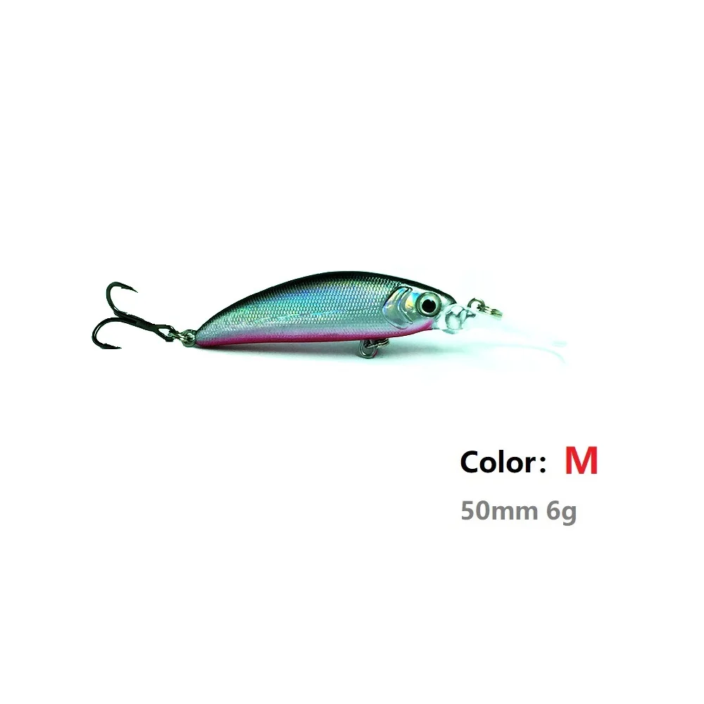 Color M Новинка, мини приманка для рыбной ловли, гольян, 5 см, приманка, Реалистичная, Свинг, маленькая рыба, жесткая, для глубокого дайвинга, приманки, высокое качество, вибрация, Япония, ima, 50ss - Цвет: Color M