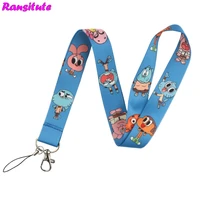 r587 cartoon anime lanyard mobile phone key strap rope neck strap accessories mobile phone decoration gifts
