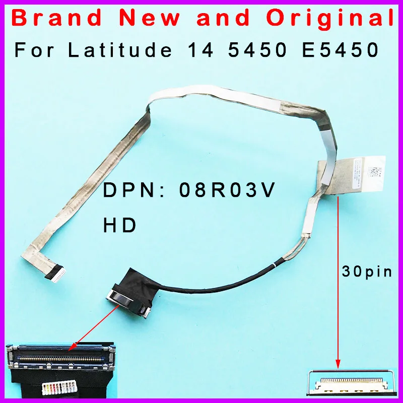 Оригинальный кабель ЖКД для Dell Latitude 14 5450 E5450 ноутбук ZAM70 EDP W камера HD DC02C00A500 ЖК