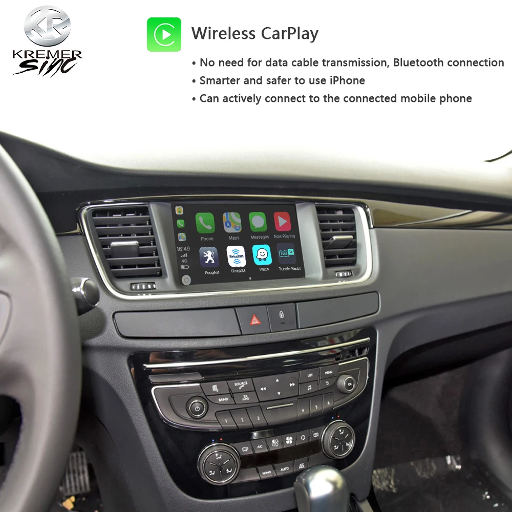 Беспроводная Модифицированная коробка CarPlay Android для Peugeot iSmart автомобильная