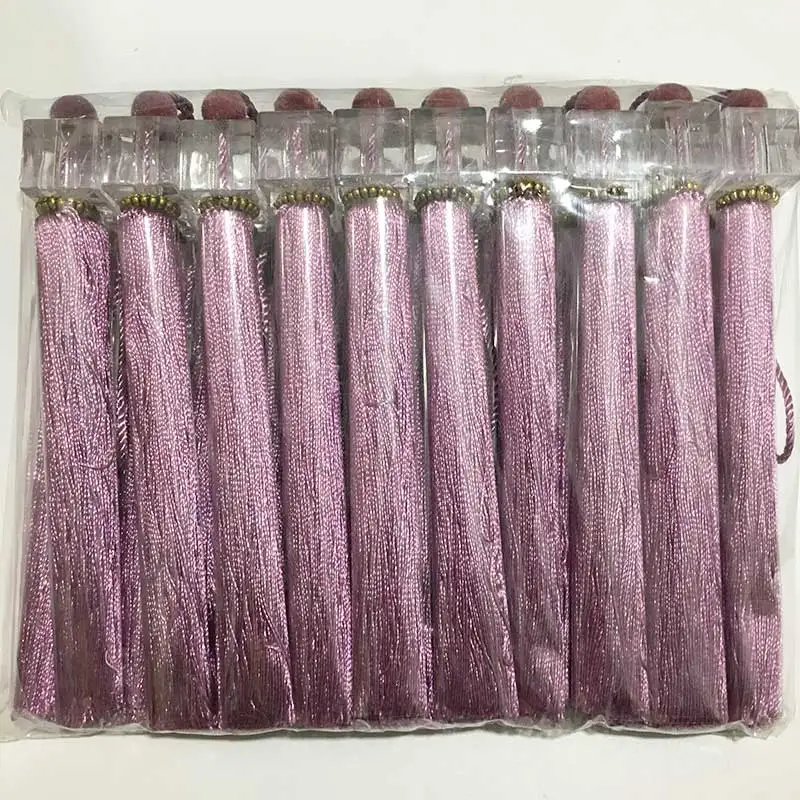 12 20pcs/package polyester silk tassel hanging ear tassel 25cm tassel curtain accessories home decoration DIY decorative handmade - Цвет: 12