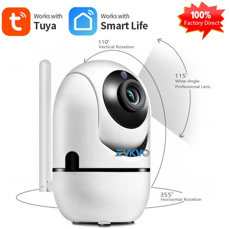 HD 1080P IP Камера Tuya Smart Life Cam автоматического слежения с поддержкой Wi Fi Беспроводной