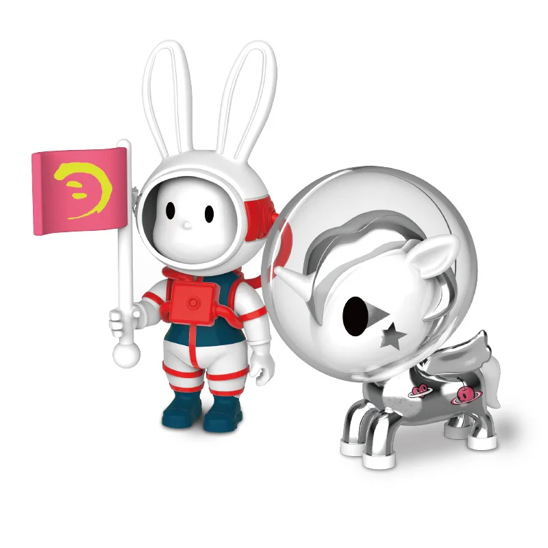 Tokidoki единорог строительные игрушки КИТАЙСКИЙ ЛУННЫЙ Explorer Gacha милая коробка