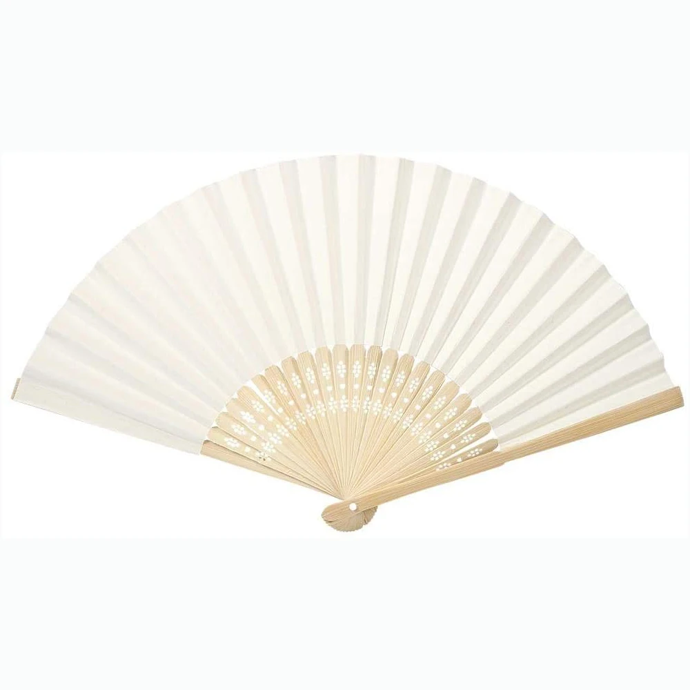 10 шт. китайский стиль Ретро Винтаж складные бамбуковые ребрышки вентилятор