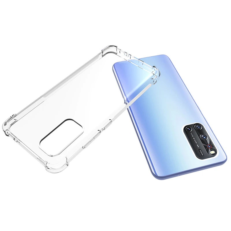 VIVO V19 Противоскользящий силиконовый мягкий чехол-накладка для ViVO X50 Pro Plus Y50 Y30