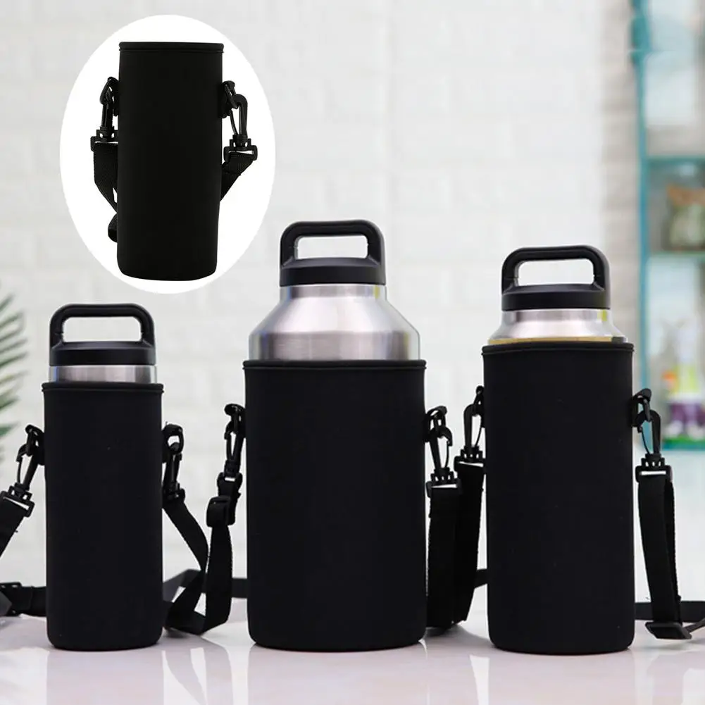 Portable Water Bottle Covers with Strap Carrier Insulated Cup Cover Bag Holder Pouch Drinkware Tools | Дом и сад
