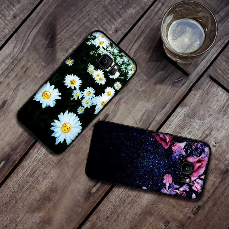 Мягкий силиконовый чехол для телефона с яркими цветами samsung S6 S7 Edge S8 S9 S10 PLUS NOTE 8 9 M10
