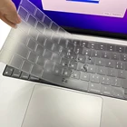 Чехол для клавиатуры из ТПУ для Macbook pro 14 M1 A2442 Macbook pro 16 M1 Max 2021 A2485 прозрачная пленка для клавиатуры для Macbook pro 14
