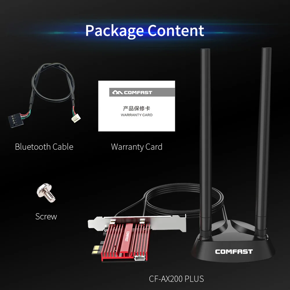 Dual band 3000Mbps Wifi6 Intel AX200 PCIe Wireless Wifi Adapter 2.4G/5Ghz 802.11ac/ax Bluetooth 5.0 AX200NGW Card Desktop PC | Компьютеры
