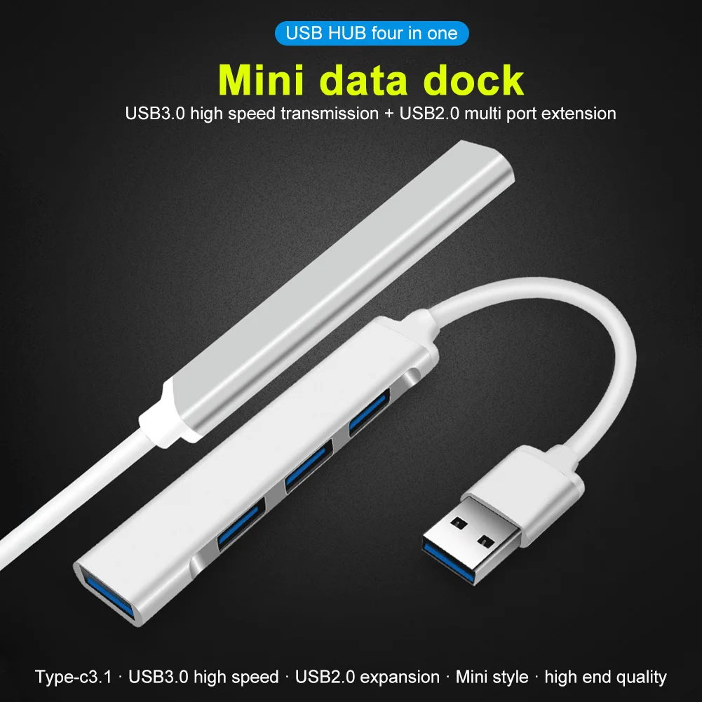 Органайзер для кабеля из алюминиевого сплава высокоскоростной концентратор USB 3 0