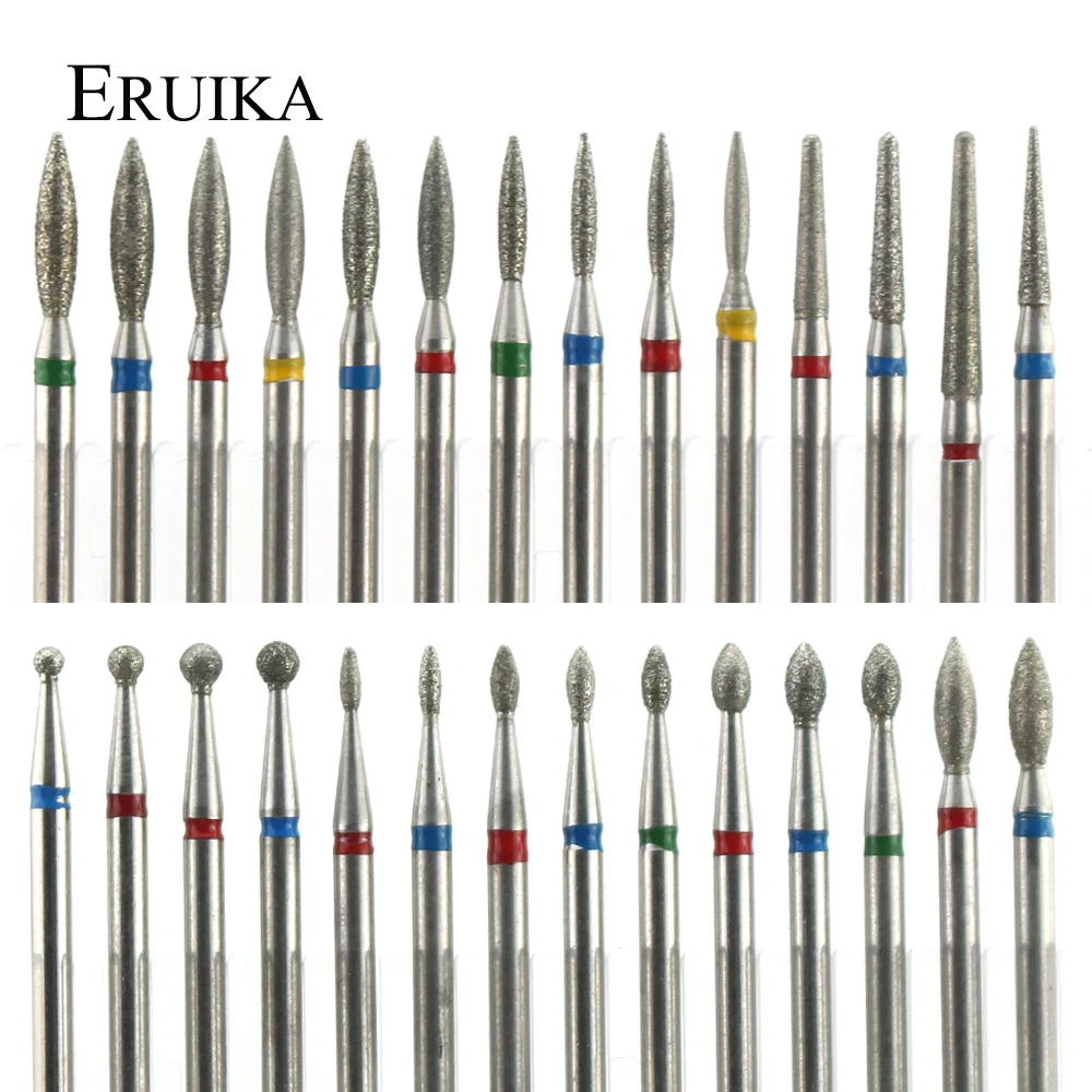 29 типов алмазных керамических сверл для ногтей фреза маникюра роторные биты