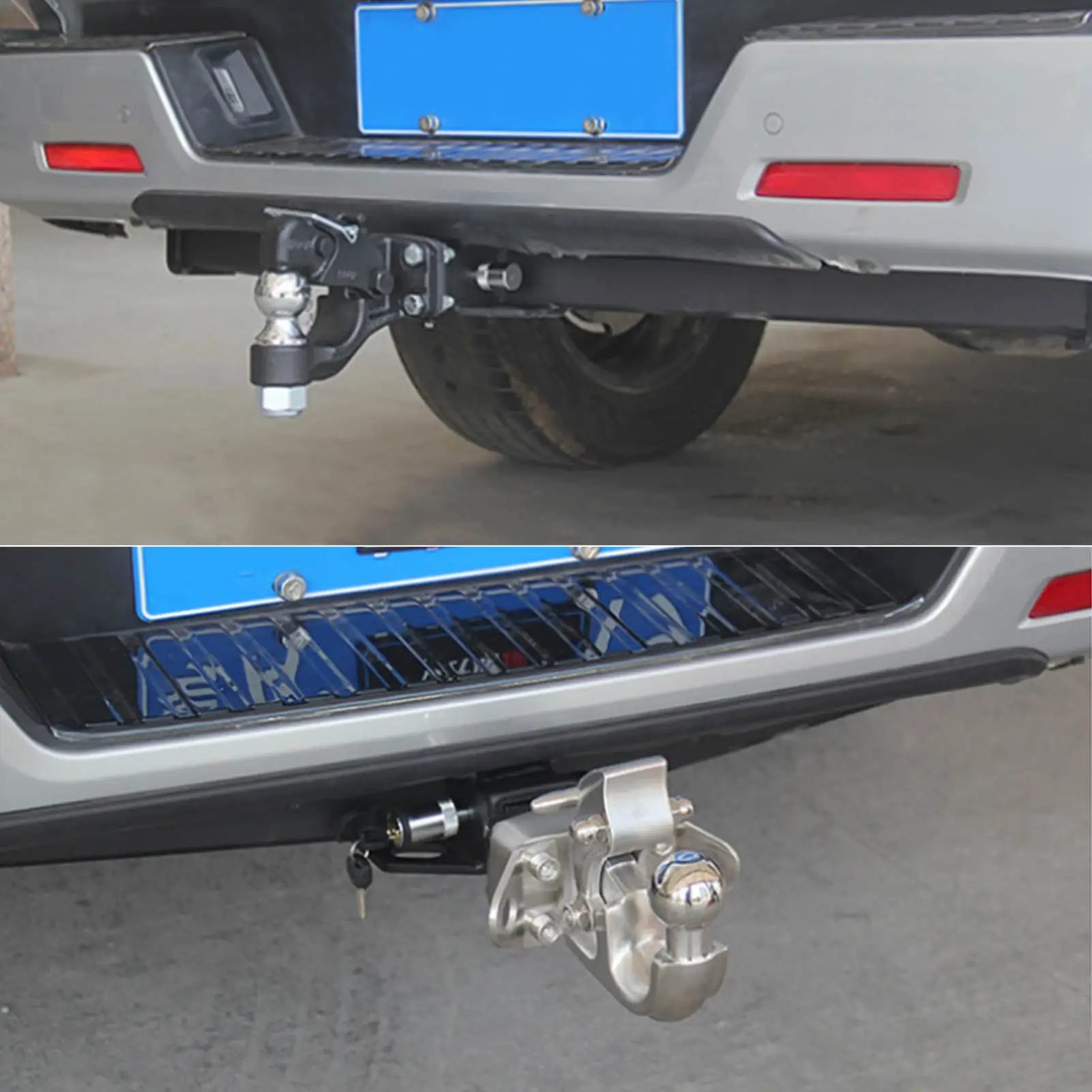 

Portable Practical universal Trailer Hitch Tow Hook car Adjustable Trailer Hitch Ball Mount with Lock Combo Tow Ball Accessories