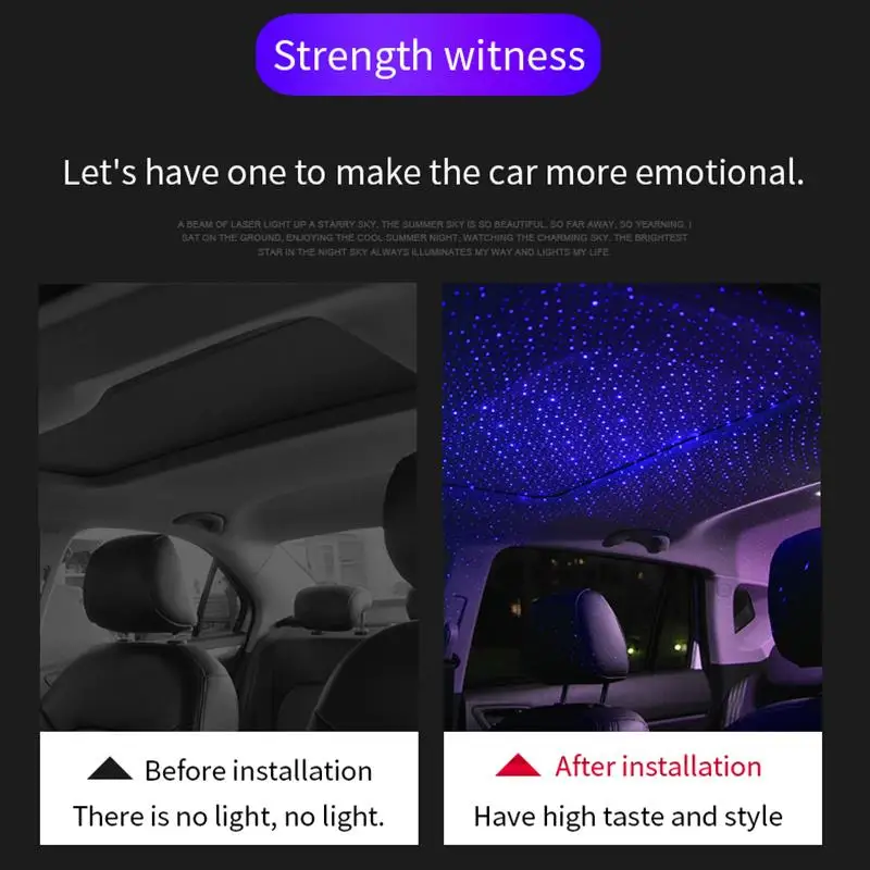 Автомобильное украшение подлокотник звезда неоновое светильник емый ночник