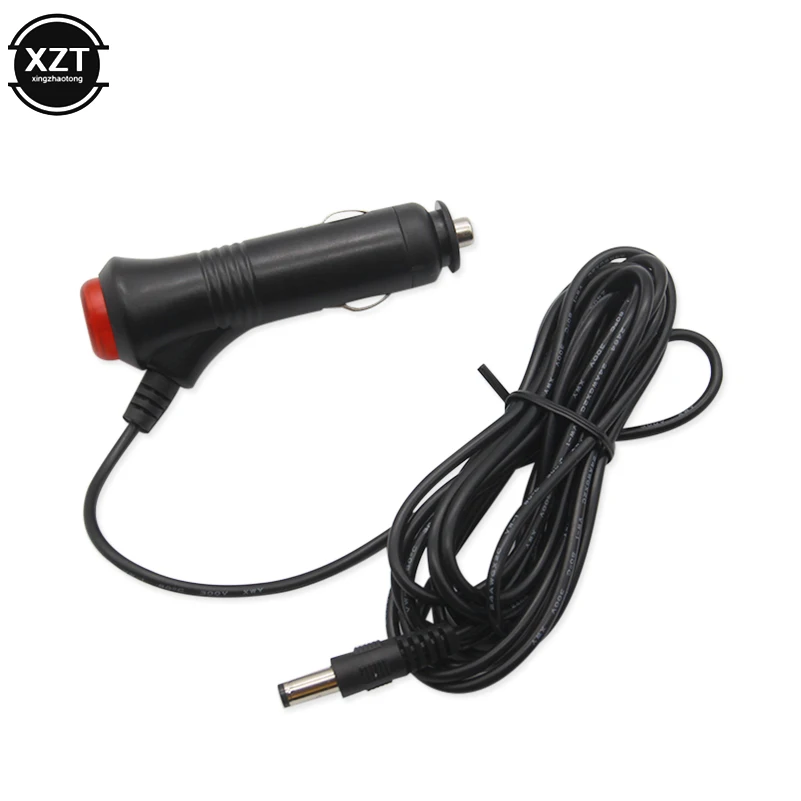 

12V 24V DC 2.1x5.5mm Plug Car Cigarette Lighter Charger Power Cable Cord Lead For Car Monitor / Camera 3M