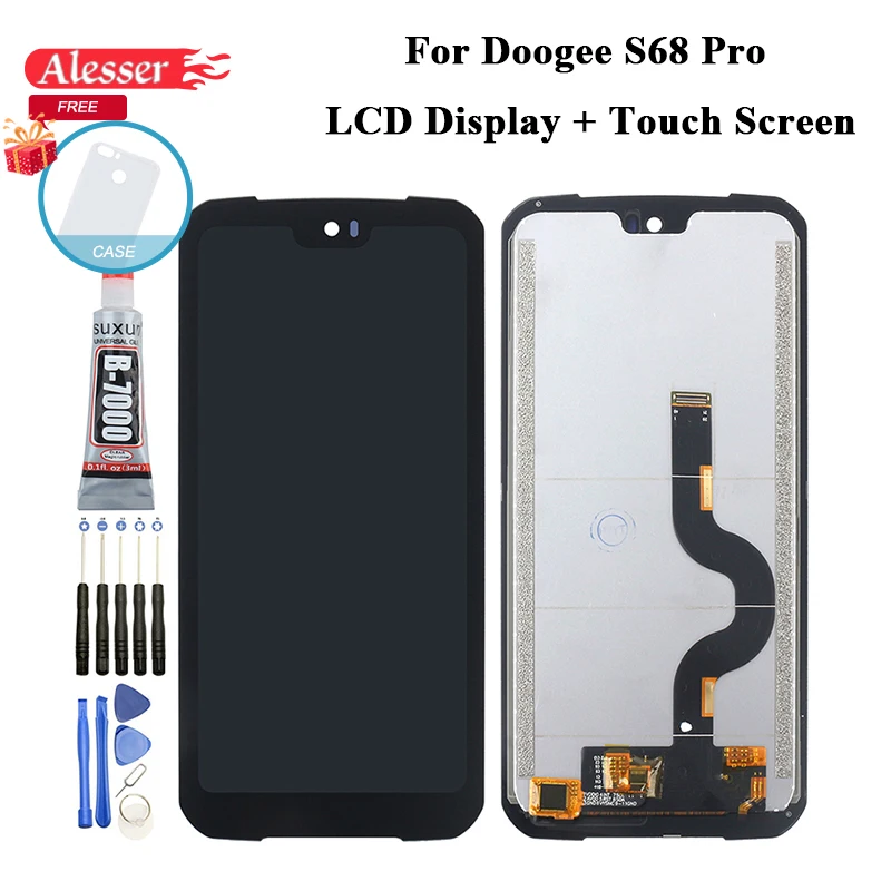 Alesser Для Doogee S68 Pro ЖК-дисплей Дисплей и инструмент для ремонта сенсорного экрана в