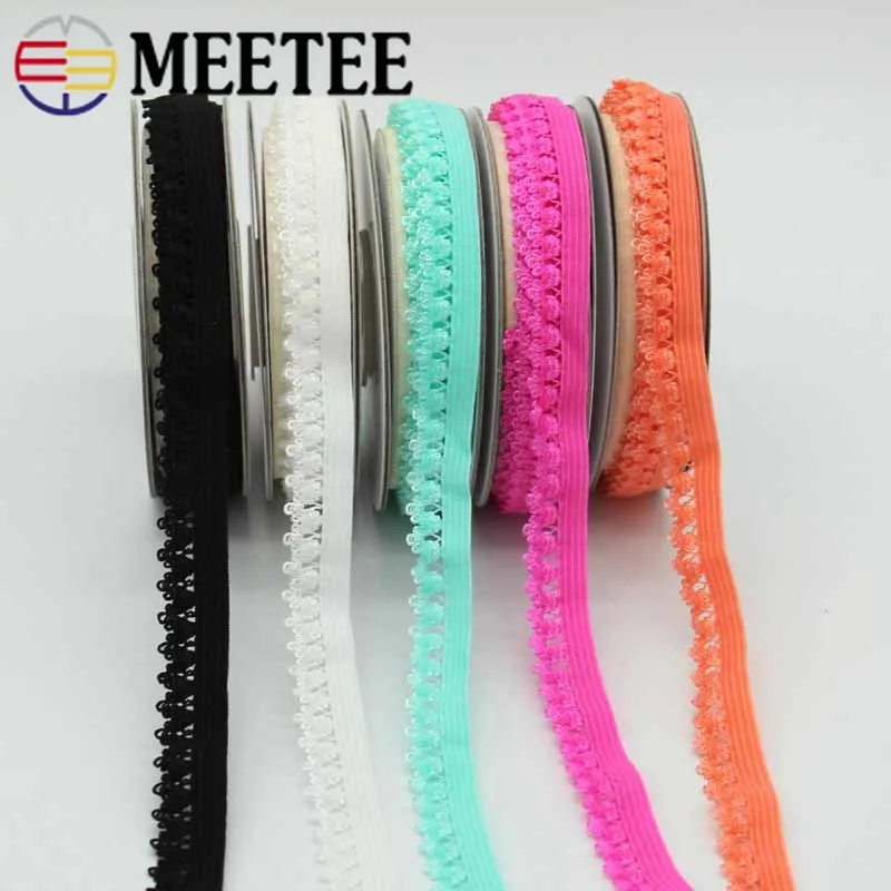 20Meters 13mm Stretch Lace Trims Ribbon Fashion Elastic Band Socks Cuff Decorative Trimmings DIY Clothing Sewing Accessories | Дом и сад