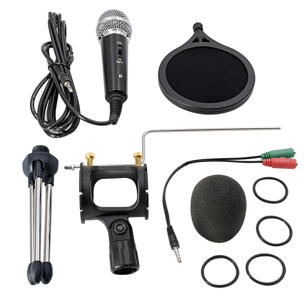 

Condenser Recording Broadcast PC Microphone for Computer Desktop Laptop Chatting