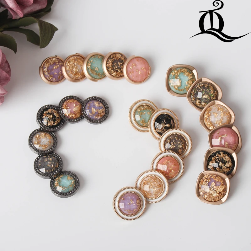 1 шт. высококачественные роскошные металлические пуговицы украсят шитье