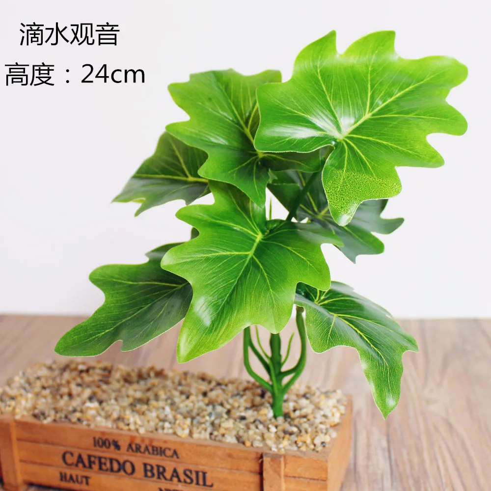 Искусственные листья украшения тропические поддельные растения пальмовый лист