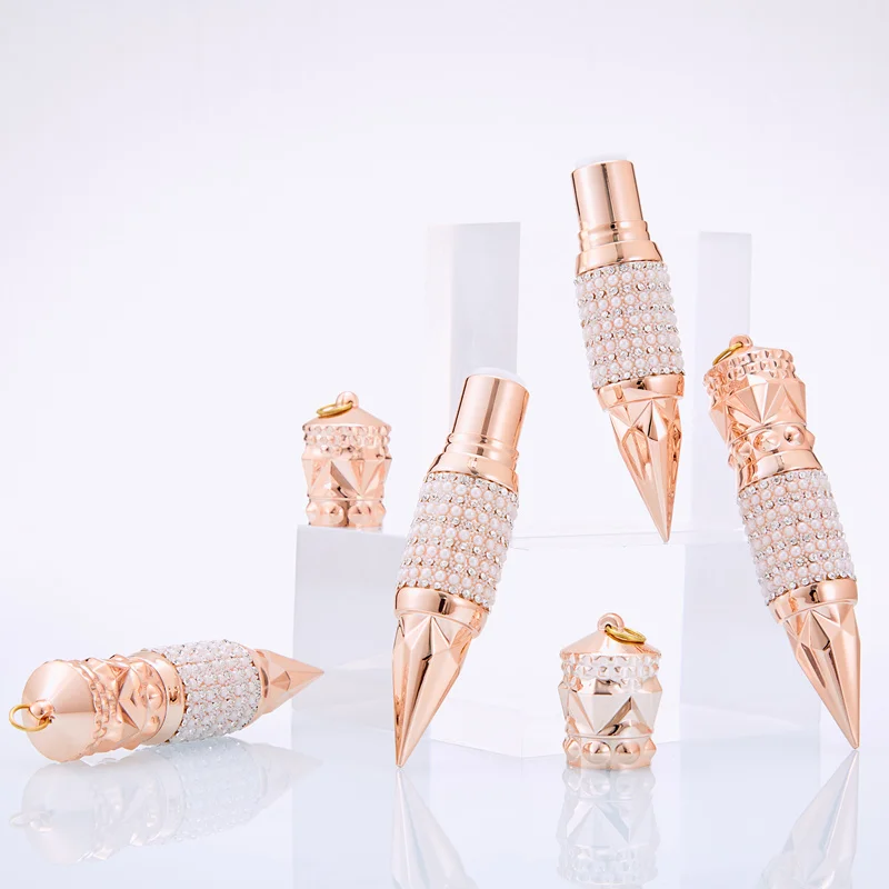 

Wholesale 12.1MM Empty Lipstick Tubes Rose Gold Lipblam Bottle Queen Mace lipstick Bottles Lipgloss Tubes Makeup Package