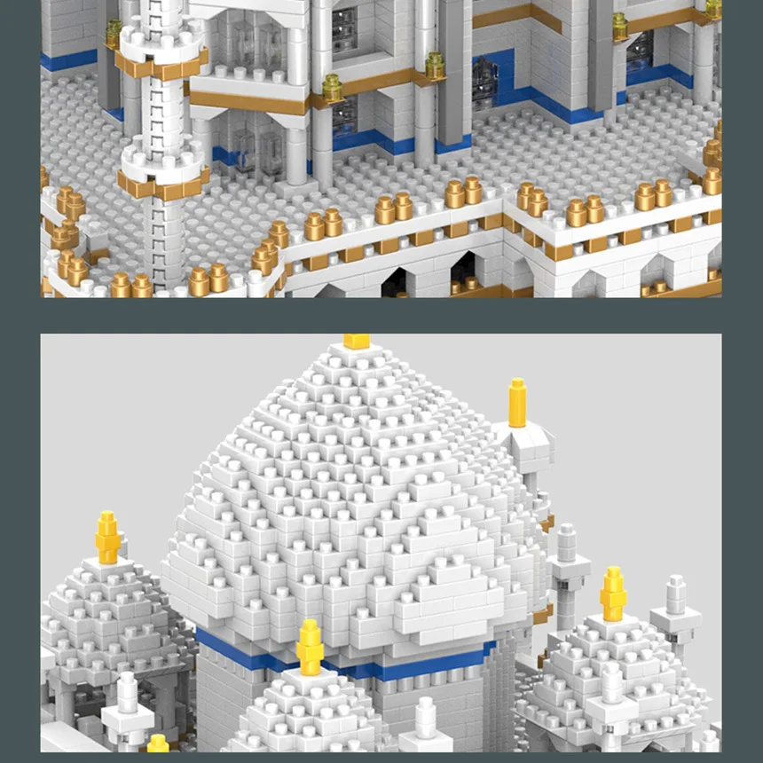 Модель здания замка Тадж Махал совместима с Lego diamond и маленькими частицами