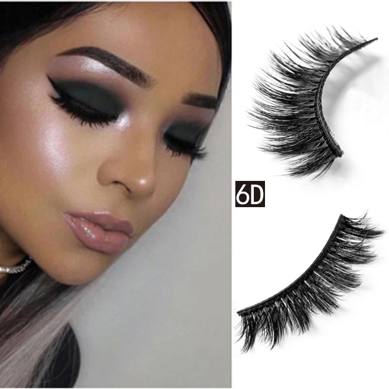 

Крылатые ресницы 12 видов стилей 6D, густые накладные ресницы 100%, накладные ресницы ручной работы, макияж, красота, Натуральные Черные Накладн...