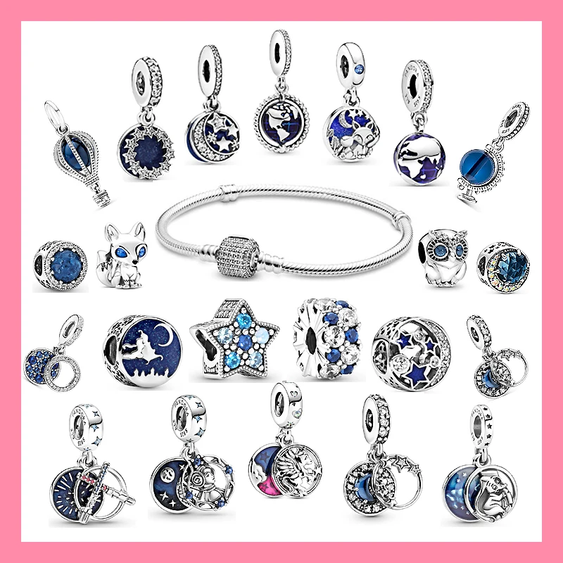 

Summer Fashion Jewelry Gifts For Women 925 Sterling Silver Bracelets DIY Designer Charm Fit Original Pandora Bangle Beads Joyas
