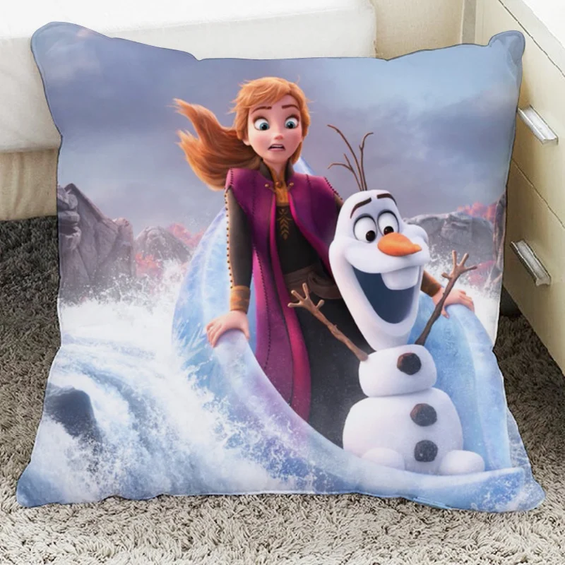 

Disney Frozen2 Elsa Anna Girls Decorative/nap Pillow Cases Cartoon Cushion Cover 1 Piece On Bed Sofa Children Birthday Gift