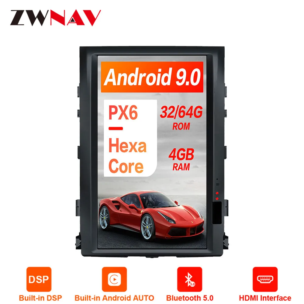 Android 9,0 16 дюймов Tesla стиль автомобиля нет dvd-плеер gps навигация для TOYOTA LAND CRUISER LC200 08-15 головное устройство мультимедийный плеер