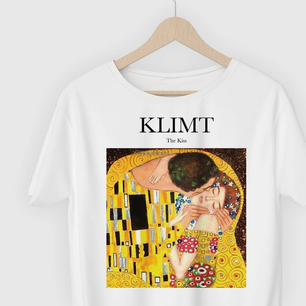 Футболка Gustav Klimt The Kiss футболка художественная картина рисование краской имя