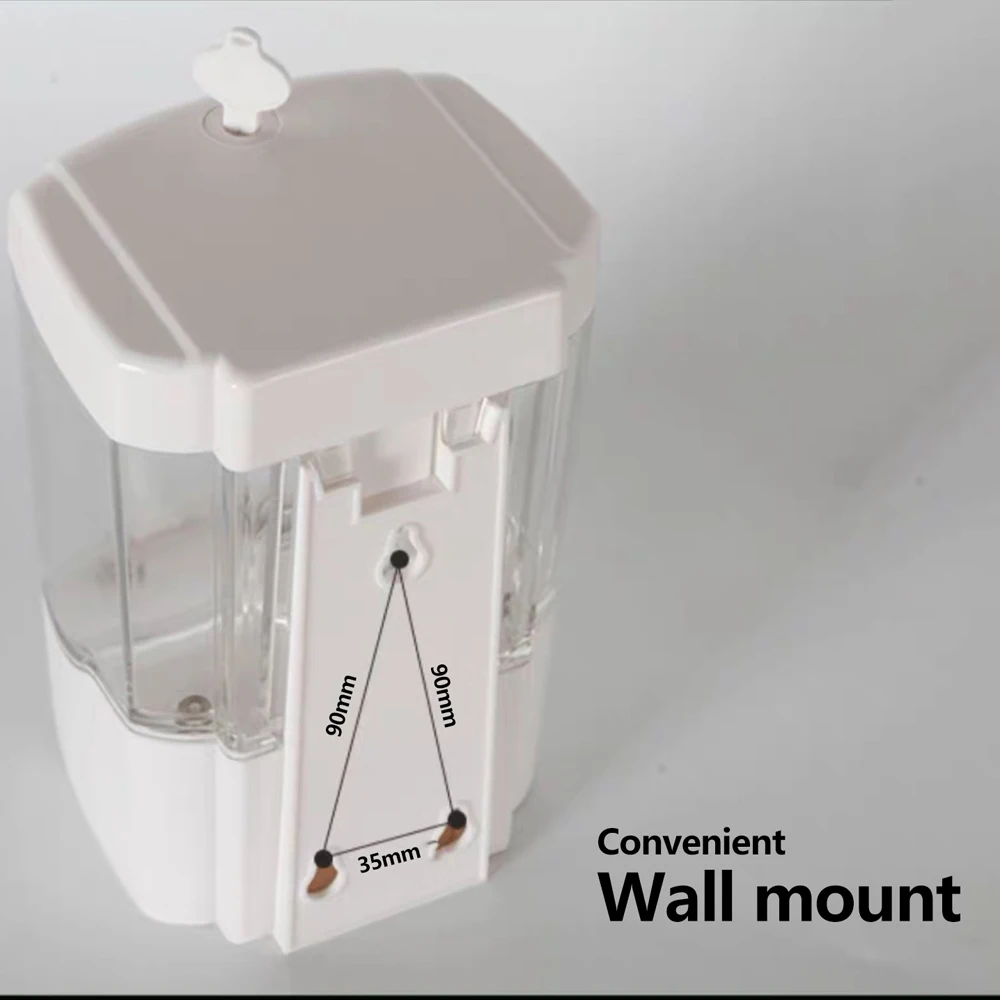 

600ml Visual Automatic Induction Soap Dispenser Box Wall-mounted Hand Sanitizer Machine Kitchen Bathroom Accessories