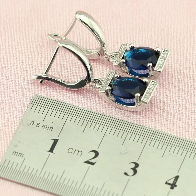 WPAITKY модный Голубой формирователь Стерлинговое Серебро 925 пробы набор украшений