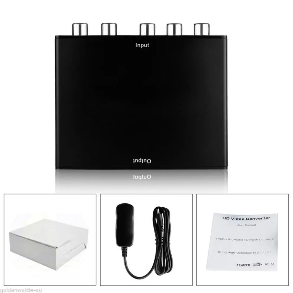 DigiYes 1 шт. портативный 5 Вт RCA гнездовой Компонентный видео YPbpr RGB и R/L аудио к HDMI HDTV