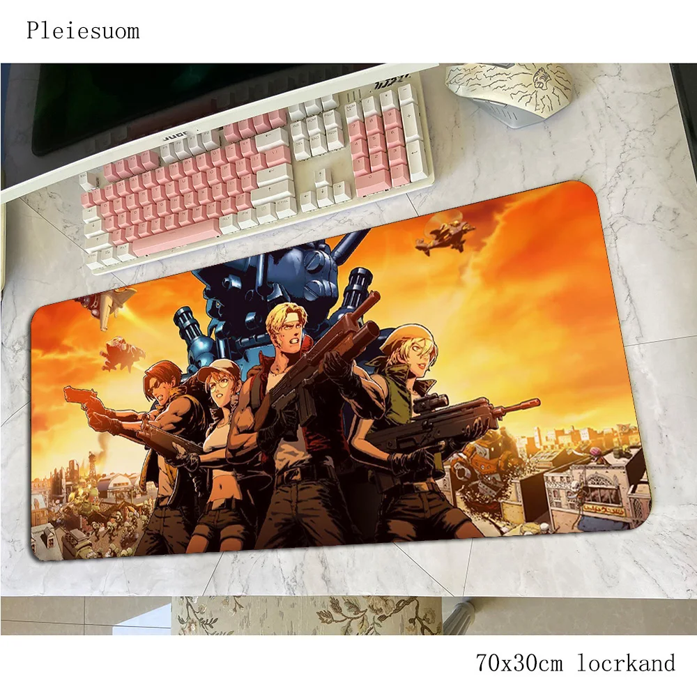 Металлический игровой коврик для мыши 700x300x 4 мм милый Настольный ноутбука