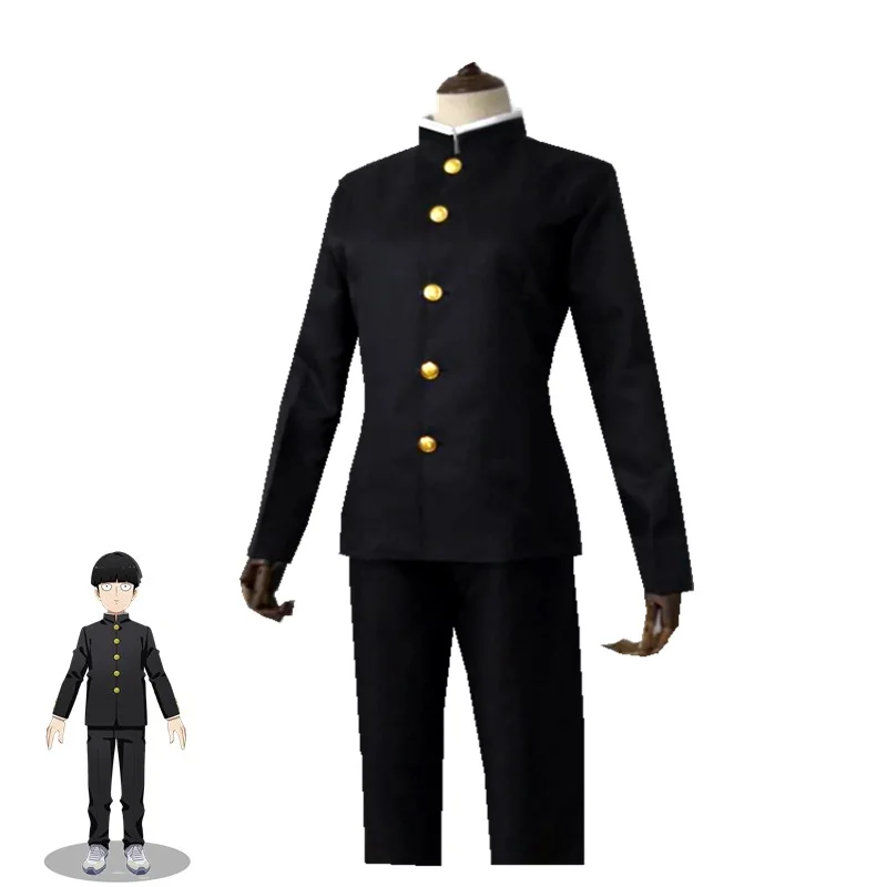 Mobu Saiko Hyaku косплей костюм мобильный Psycho 100 Kageyama Shigeo черный мужской Хэллоуин