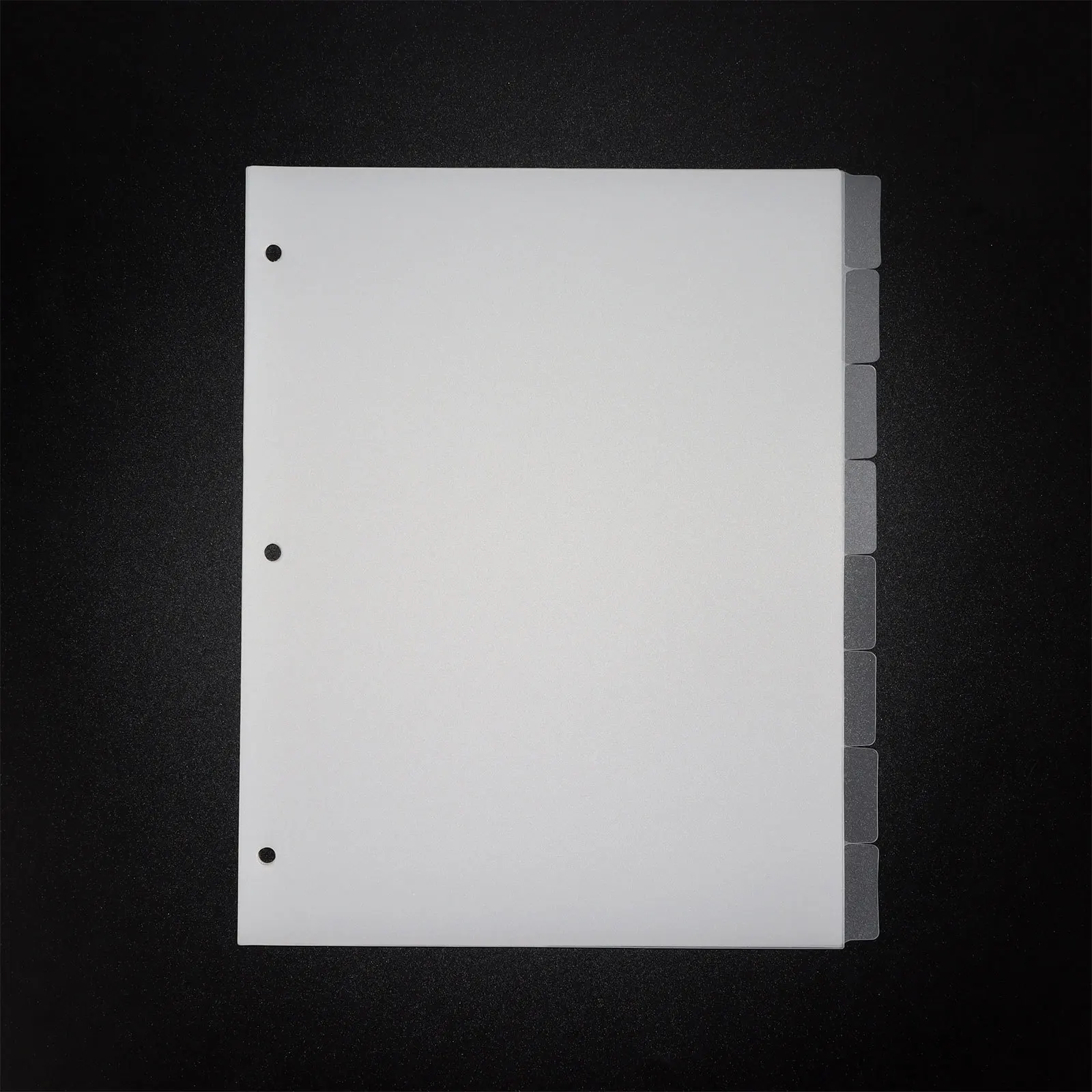 

Sharkbang A4 3 Holes 8 Pages 228mmx279mm PVC Transparent Notebook Spiral Binder Index Separator Page Dividers Diary Book Sticker