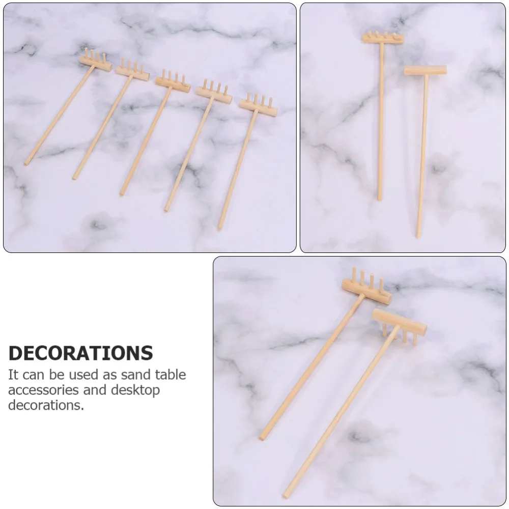 

8Pcs Mini Zen Garden Rake Tabletop Garden Sandbox Tools Kit Desktop Decor