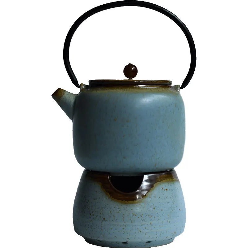 

Household Coarse Pottery Hot Water Kettle Stove Top Kungfu Tea Thermos Boiling Vintage Teapot Small Chaleiras Cookware AH50WK